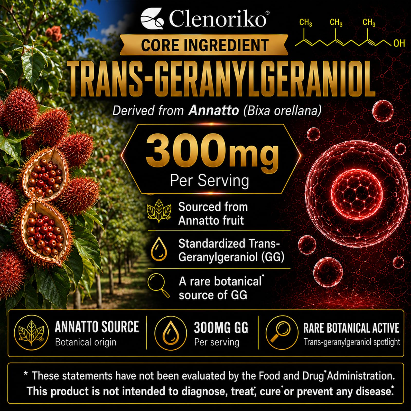 Clenoriko GG-Max envase abierto con softgels para uso continuado