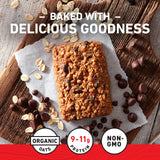 CLIF Bar textura de avena orgánica que muestra fibra y consistencia
