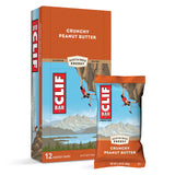 CLIF Bar frente del empaque mostrando tamaño y variedad beneficioso para llevar