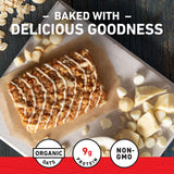 CLIF Bar ingredientes: avena orgánica y nueces macadamia, origen natural