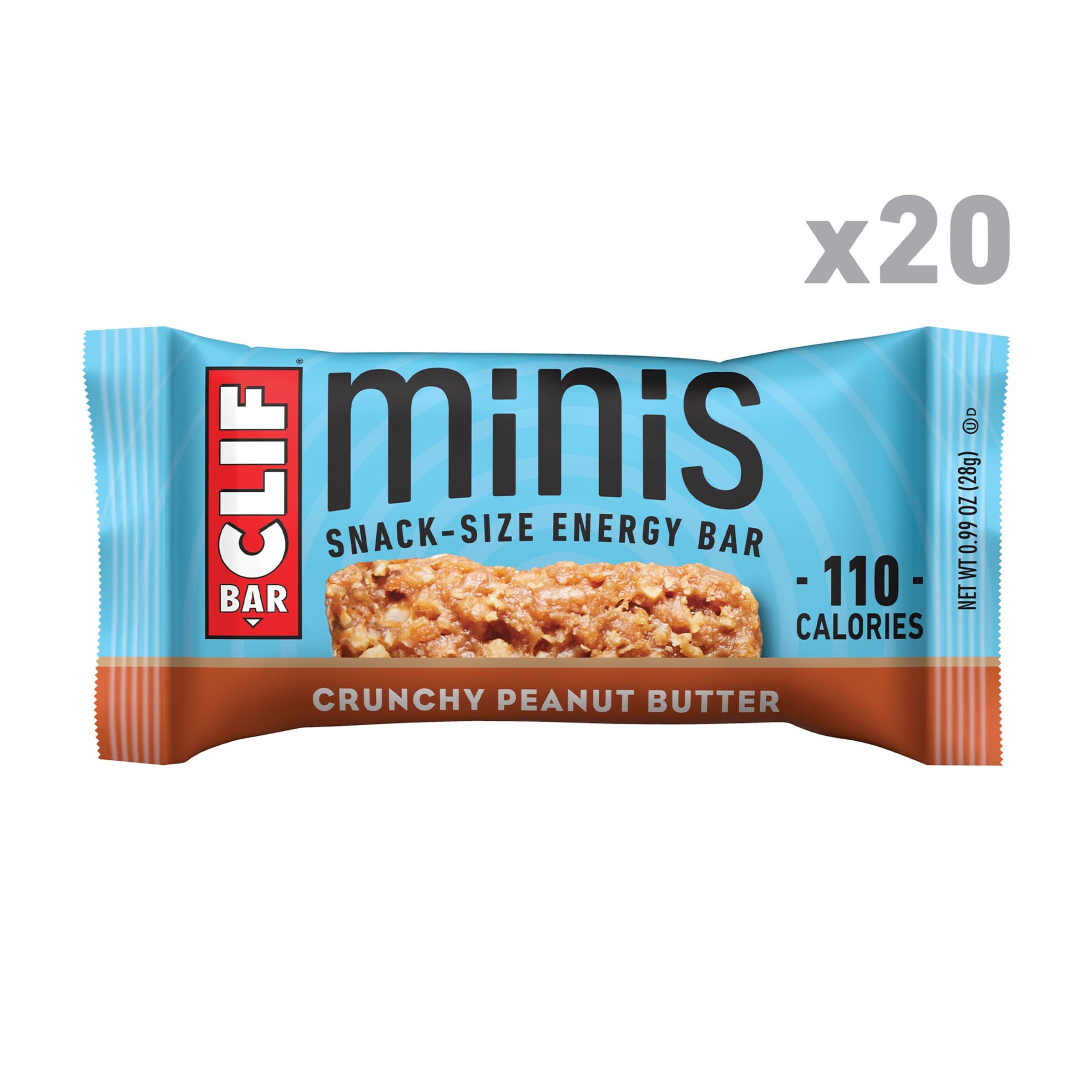 CLIF Bar barra desempaquetada con textura que aporta energía