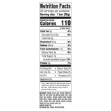 CLIF Bar etiqueta lateral con información nutricional y sostenible