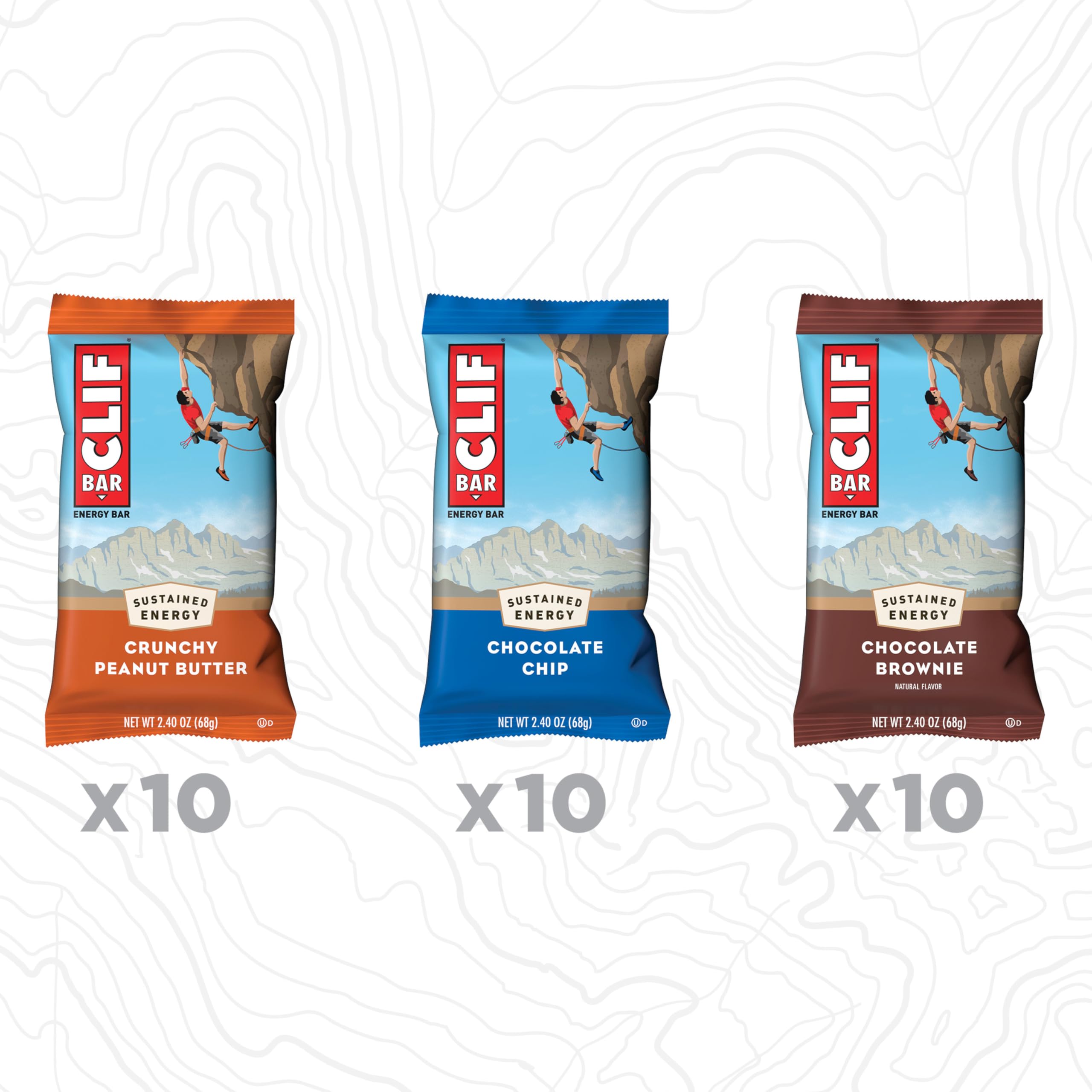 CLIF Bar detalle textura de la barra mostrando avena y nueces