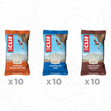 CLIF Bar detalle textura de la barra mostrando avena y nueces