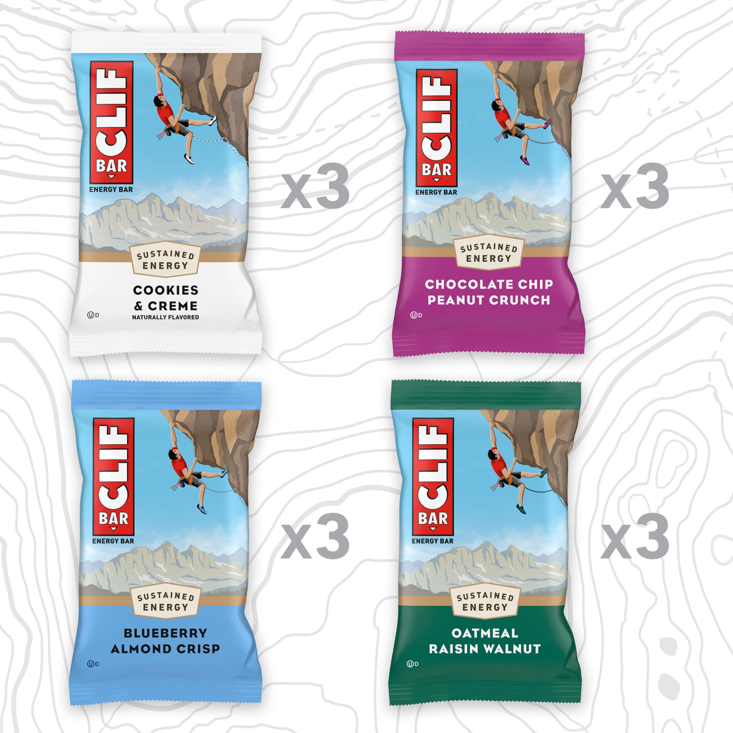 CLIF Bar corte transversal mostrando textura y avena orgánica beneficiosa