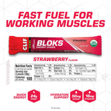 CLIF Bar etiqueta de ingredientes fresa orgánicos y sin OGM