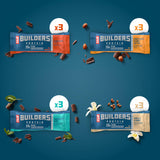 CLIF BUILDER'S comparación de tamaño en mano, facilidad de transporte