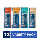 CLIF BUILDER'S cuatro sabores dispuestos, variedad de opciones sabrosas