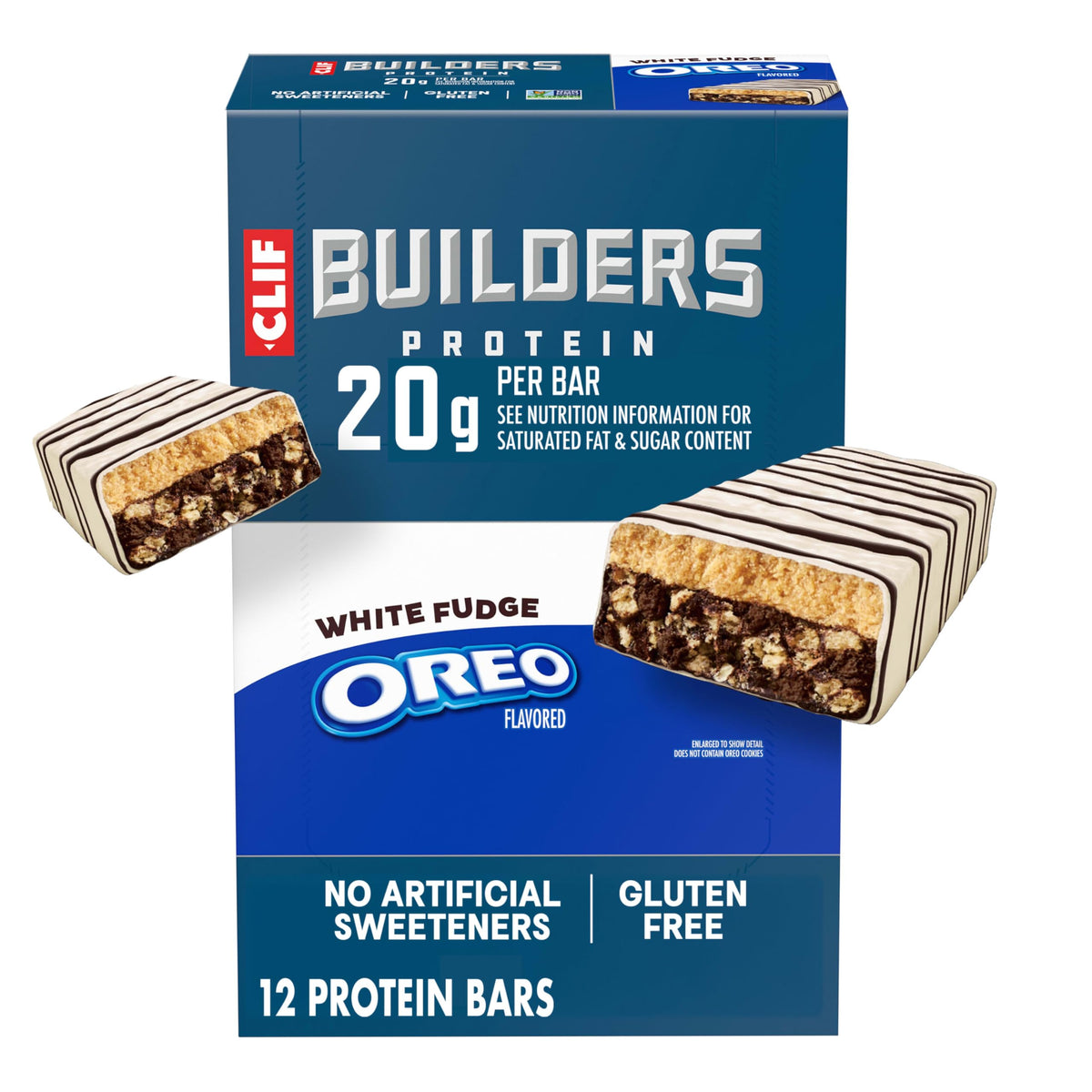 Clif Builders Bar empaque frontal con aspecto atractivo y portátil