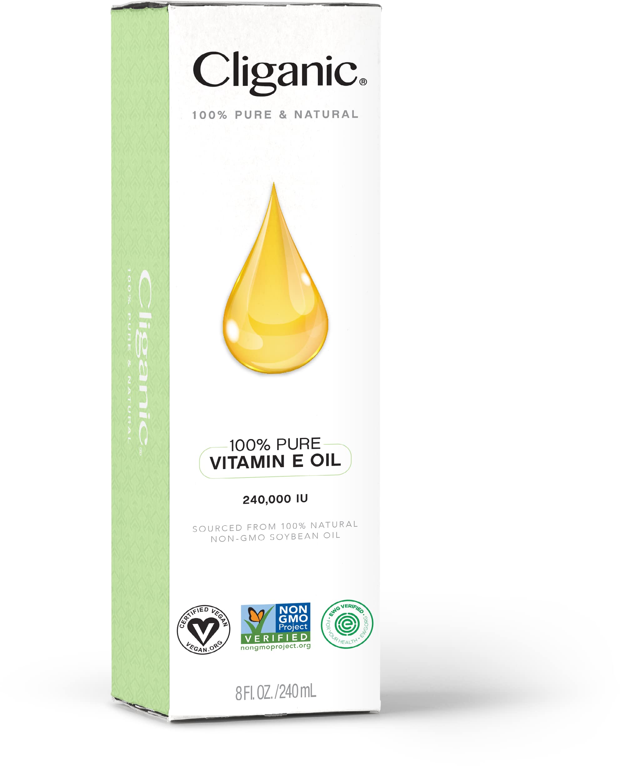 Cliganic manos aplicando aceite facial, beneficio de nutrición concentrada
