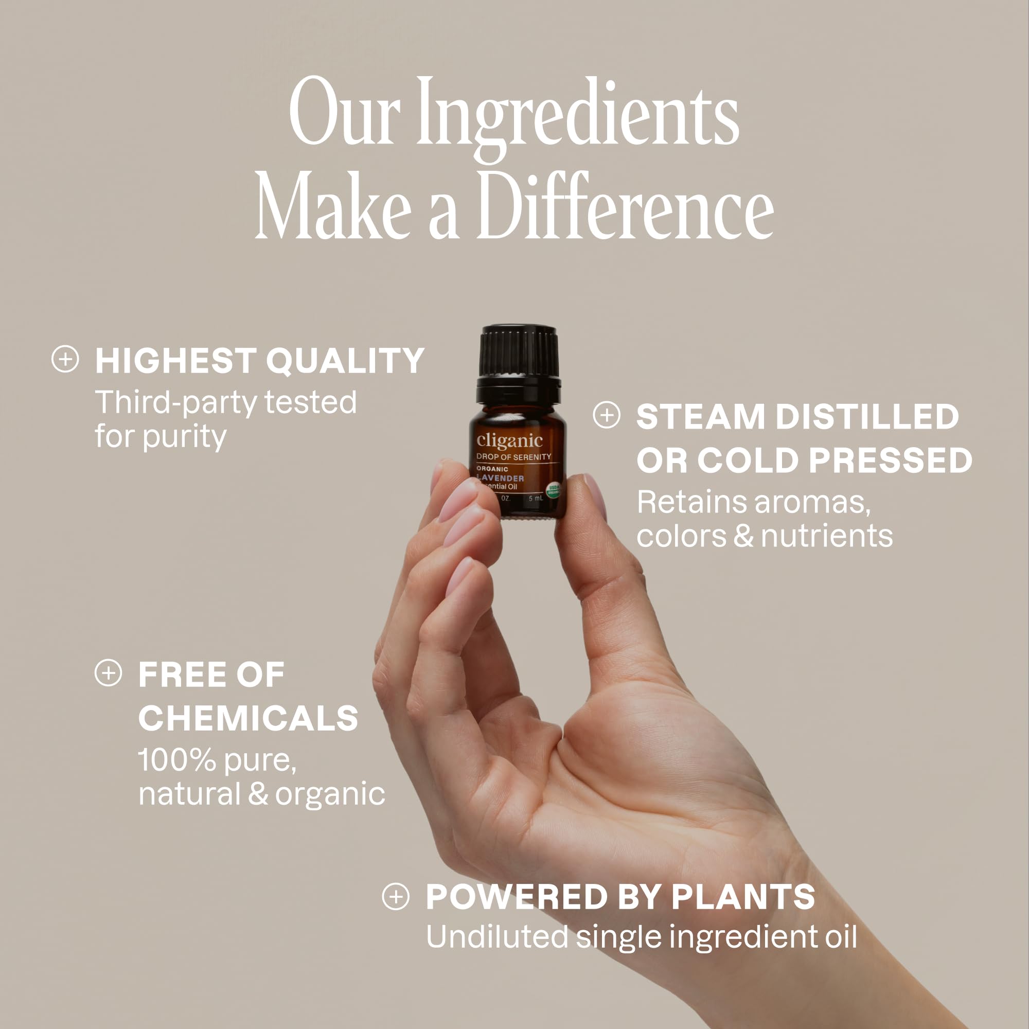 Cliganic aceite en difusor creando ambiente aromático relajante