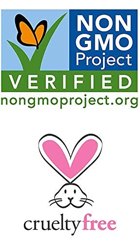 Cliganic etiqueta con certificaciones Non‑GMO y vegan, confianza de calidad