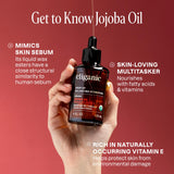 Cliganic aceite jojoba masaje facial para piel hidratada y suave