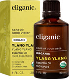 Cliganic frasco frontal de Ylang Ylang mostrando presentación y pureza