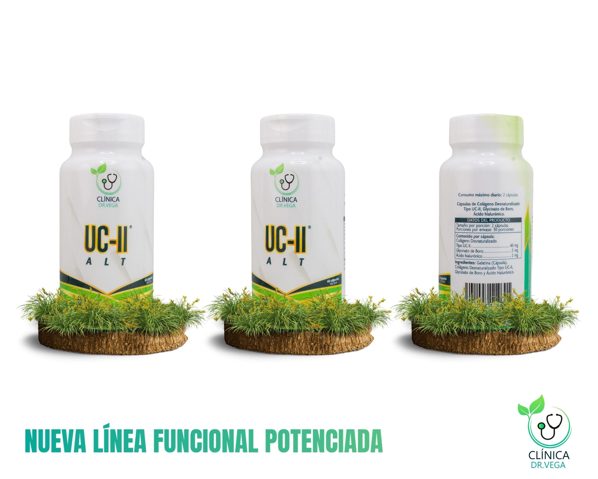 CLÍNICA DR. VEGA cápsula en mano para comparar tamaño y facilidad