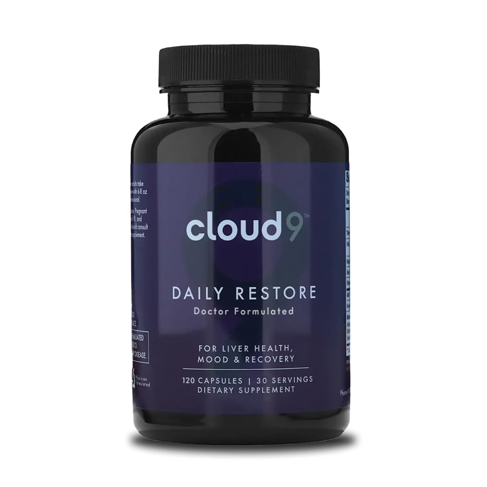CLOUD9 BY REBOUND envase frontal mostrando 120 cápsulas y beneficios