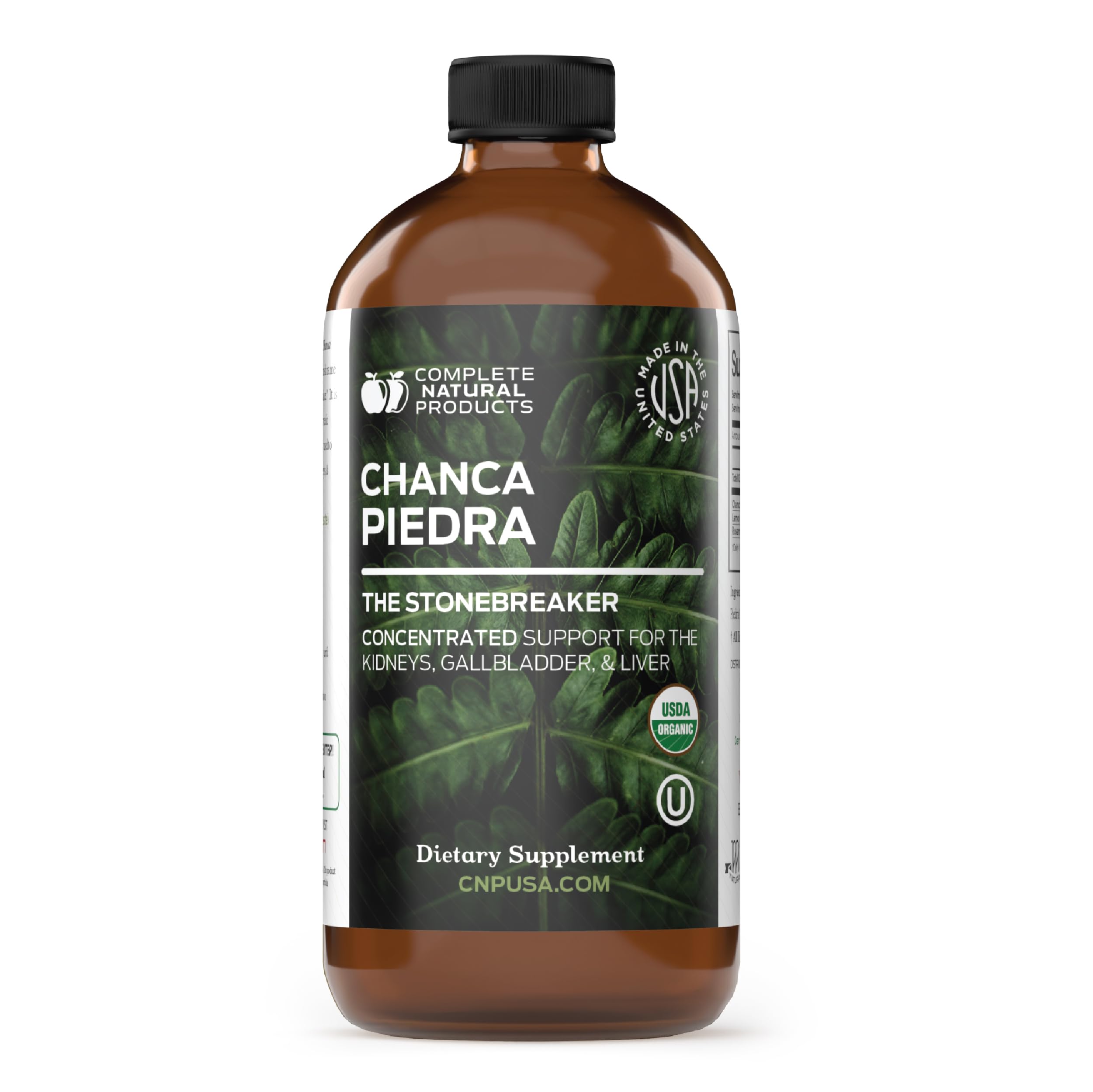 Complete Natural Products botella frontal con etiqueta clara y beneficios visibles