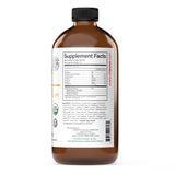 Complete Natural Products etiqueta cercana con información de certificaciones orgánicas