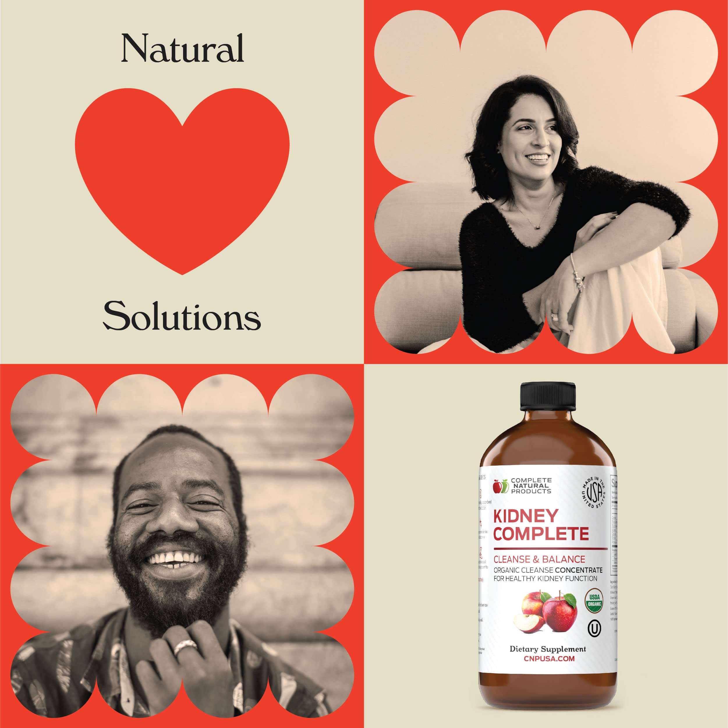 Complete Natural Products mezcla del líquido en agua para consumo fácil