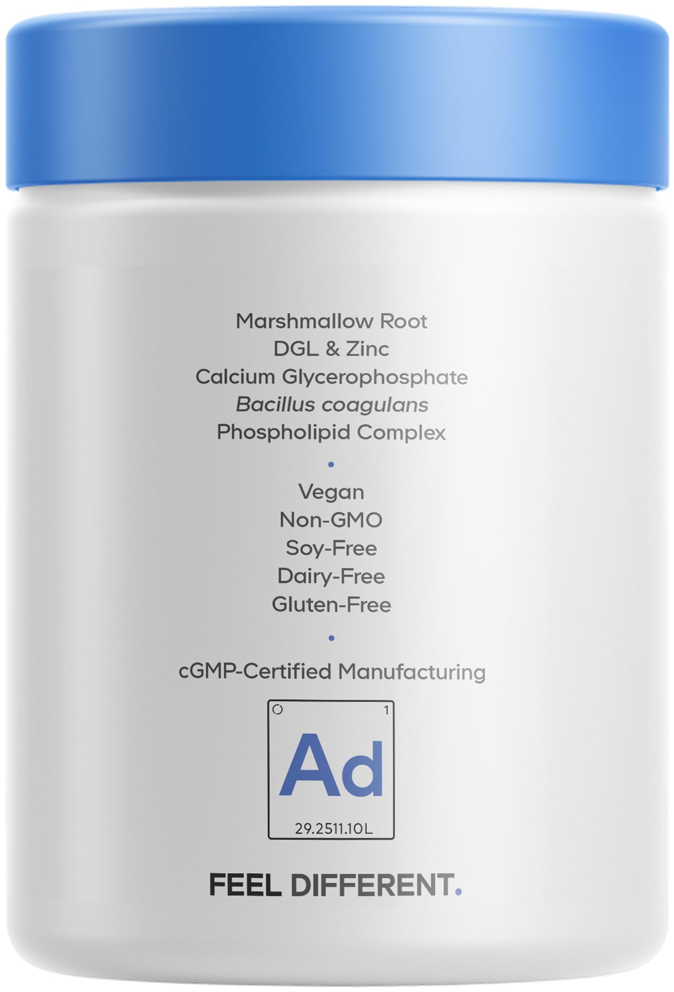 Codeage sello cGMP y "Manufactured in USA" que transmite control de calidad