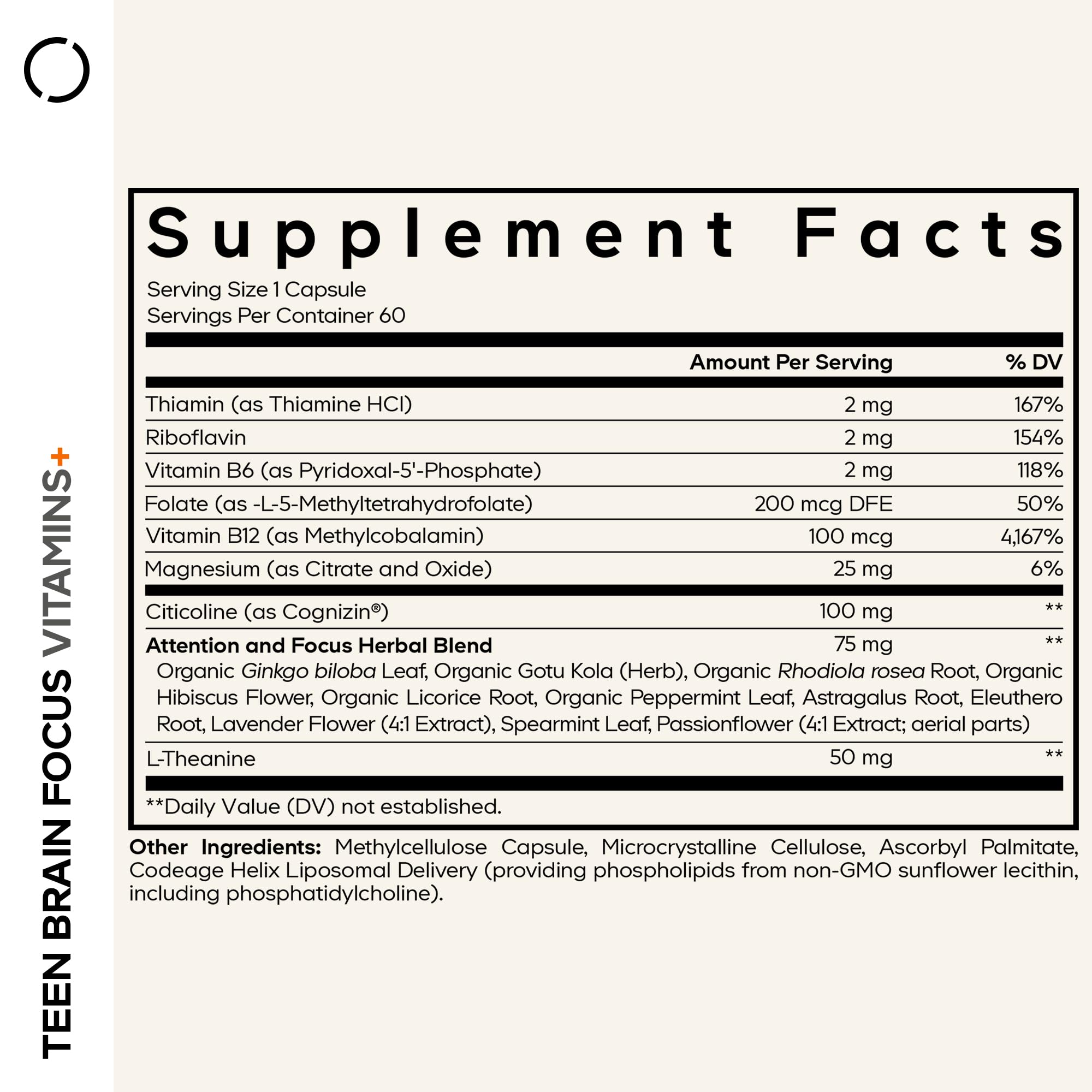 Codeage cápsula detalle textura que facilita la absorción liposomal