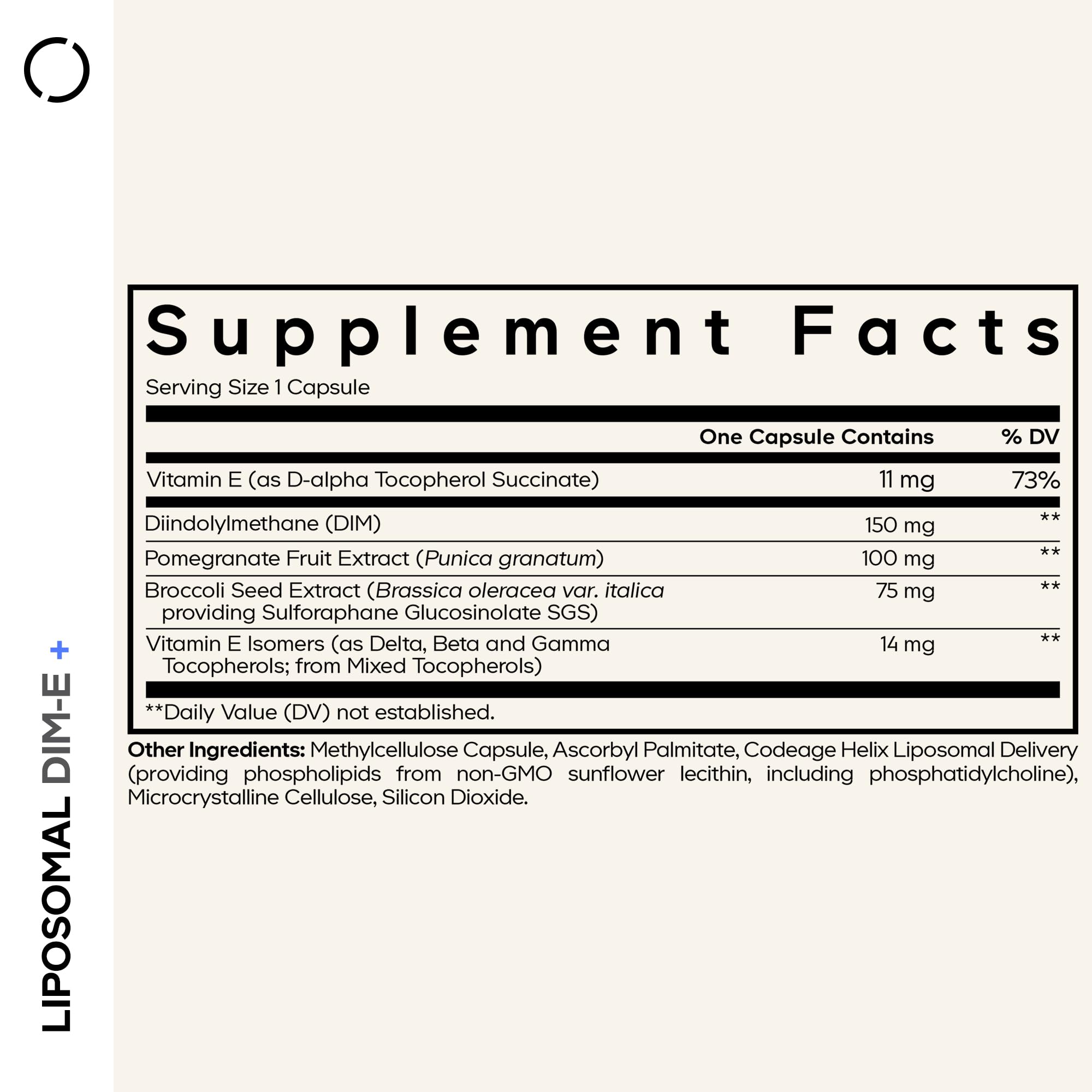 Codeage detalle de cápsula liposomal mostrando textura y protección
