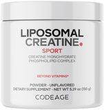 Codeage envase frontal del suplemento mostrando marca y porciones, ideal para elegir