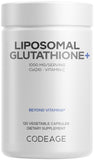 Codeage envase frontal mostrando el sello liposomal y beneficios visibles