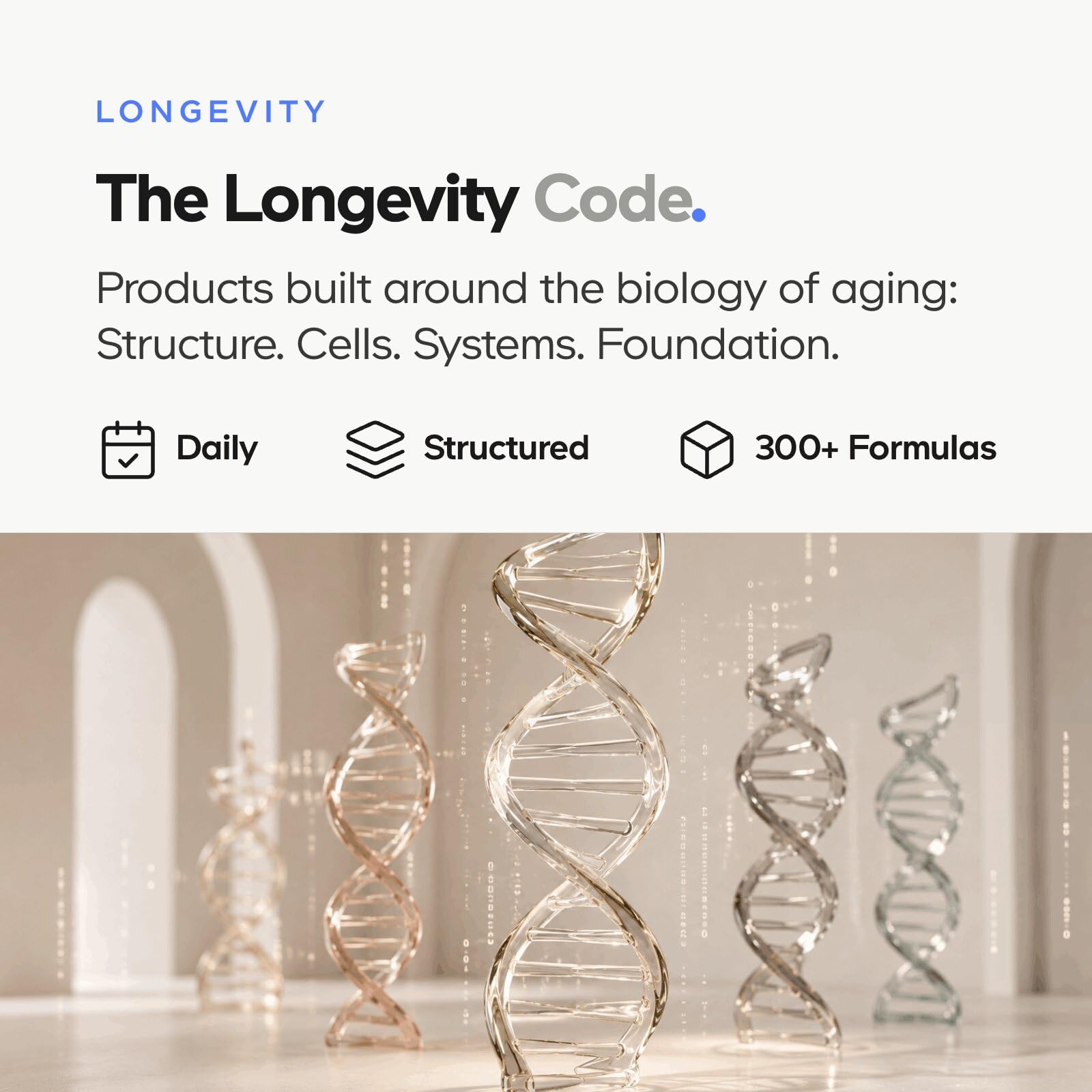 Codeage etiqueta nutricional enfocada en dosis y pureza
