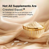 Codeage etiqueta nutricional en primer plano, transparencia de ingredientes