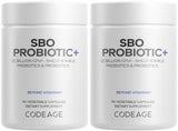 Codeage frasco delantero mostrando la marca y dosis alta, ideal para almacenamiento
