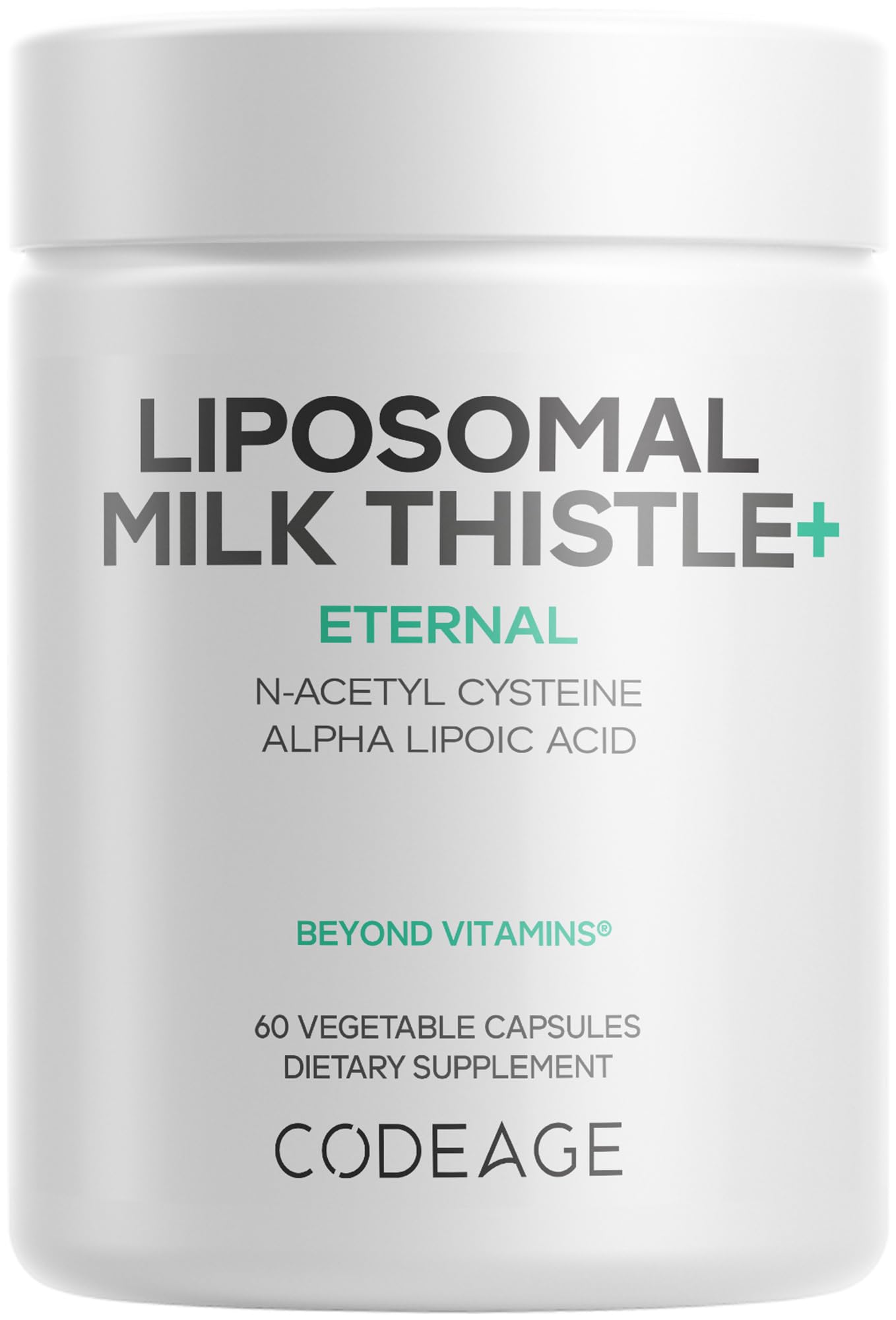 Codeage frontal del empaque muestra fórmula liposomal y beneficios claros