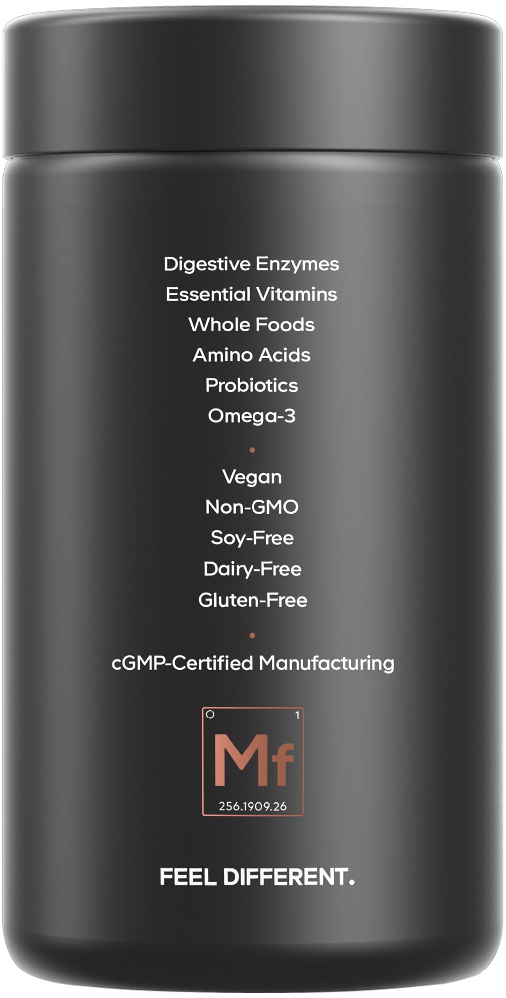 Codeage lista de ingredientes resaltando fermentados y probióticos