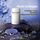 Codeage detalle de polvo de colágeno resaltando textura y pureza del ingrediente