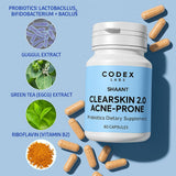 Codex Labs etiqueta legible con ingredientes y certificaciones visibles