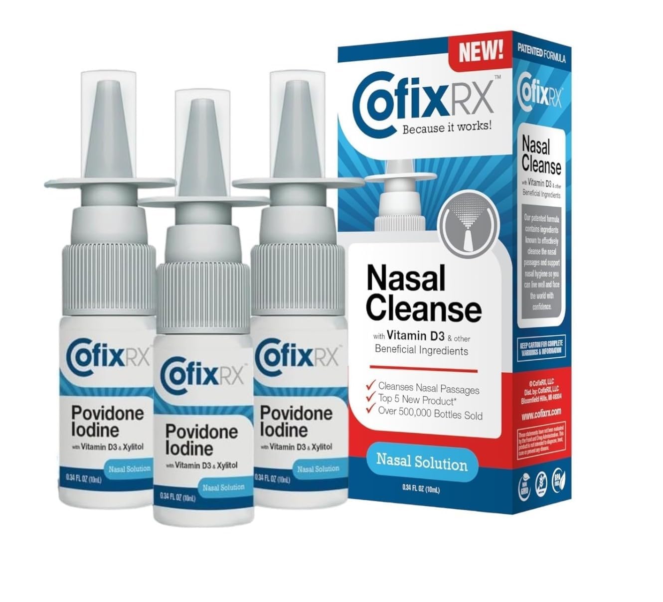 CofixRx vista frontal del envase mostrando etiquetado claro y formato portátil