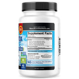 Colon Cleanser and Detox frasco junto a alimentos saludables en cocina