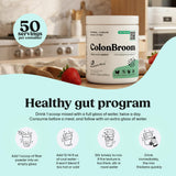 ColonBroom sello vegano y sin gluten visible, apto para dietas específicas