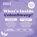 ColON SWEEP servicio sobre mano destacando porción fácil y conveniencia