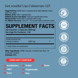 Colostrum-LD cápsulas detalle de textura que ilustra la calidad y protección liposomal