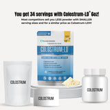 Colostrum-LD batido en mano en ambiente cotidiano saludable