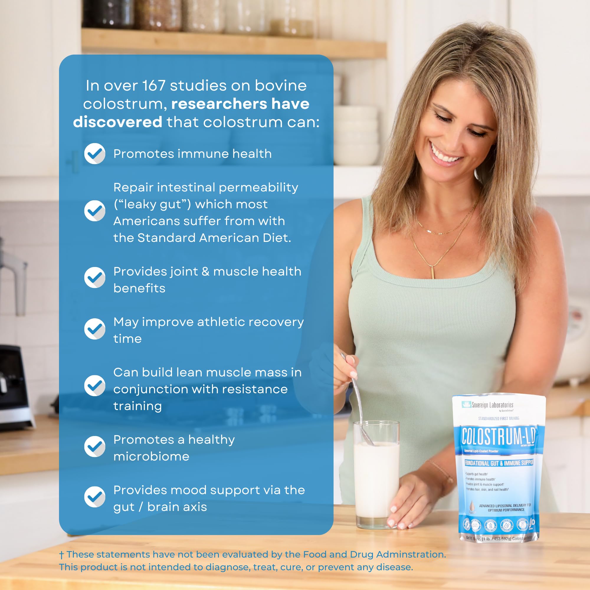 Colostrum-LD porción medida con cuchara para control de dosis