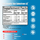 Colostrum-LD textura del polvo que revela finura y fácil mezcla