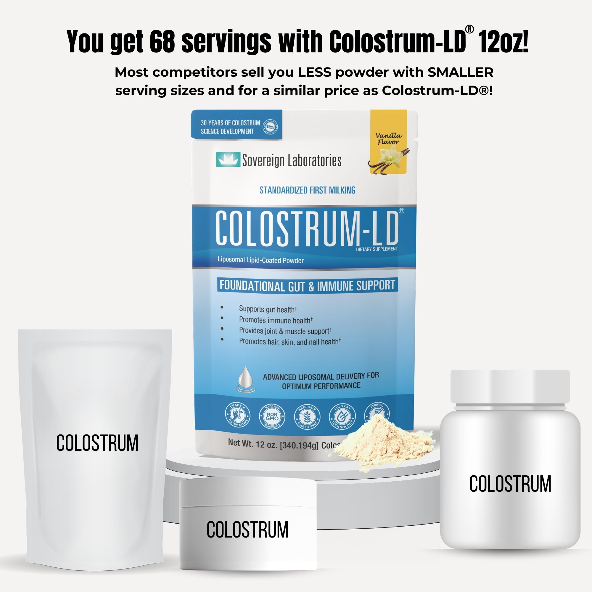 Colostrum-LD añadido en batido, integración fácil en recetas diarias