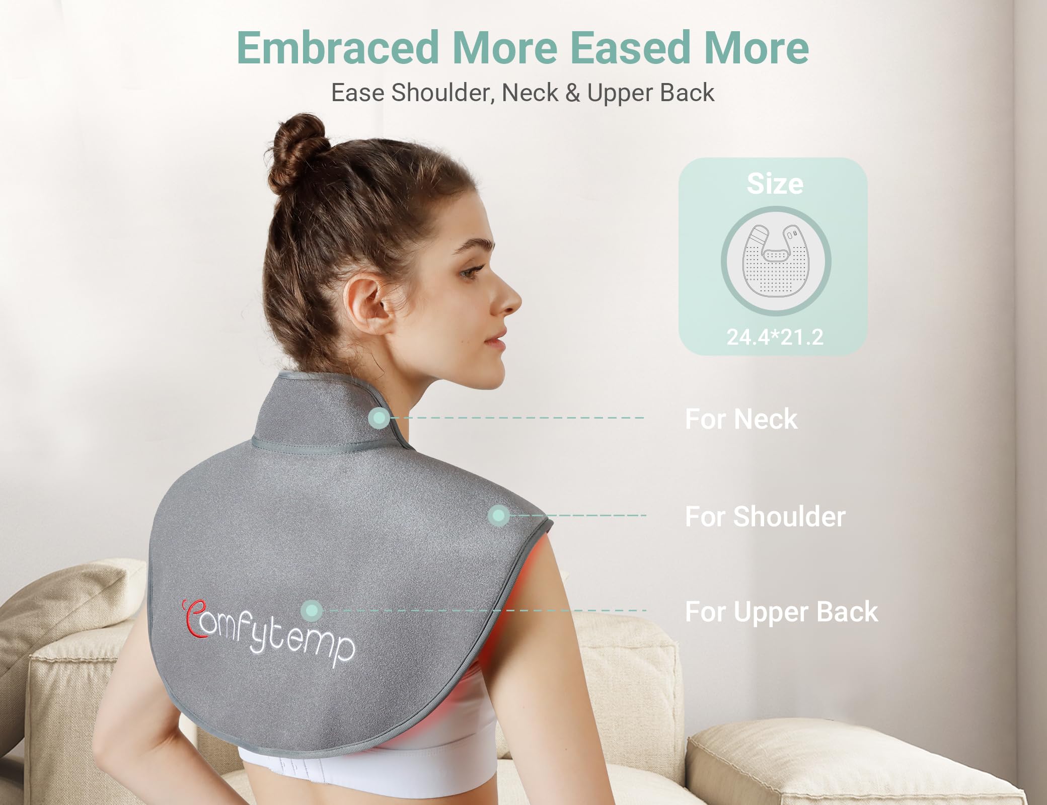 Comfytemp hebillas adhesivas en hombros para ajuste seguro