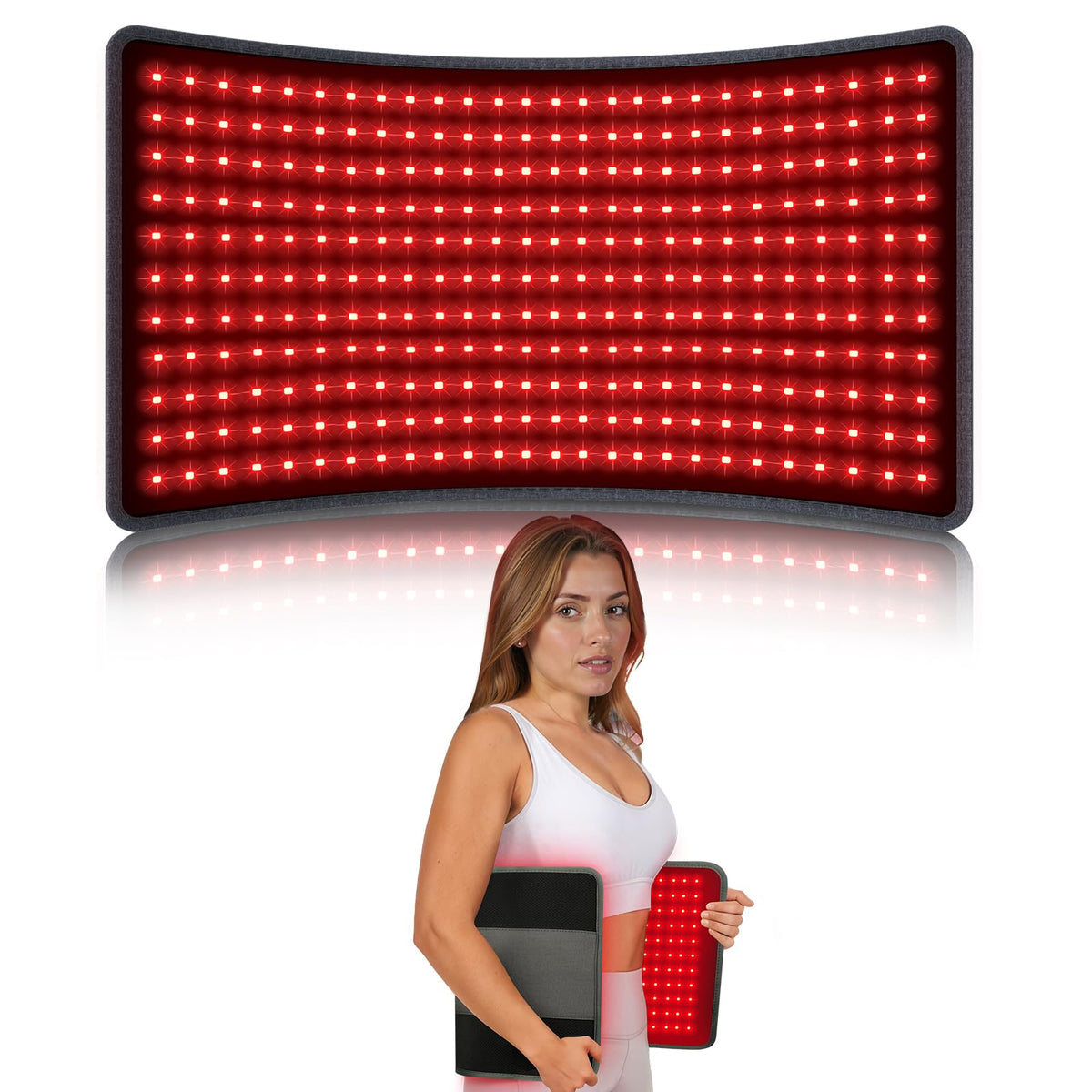 Comfytemp colchoneta frontal mostrando cobertura amplia y confort