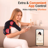 Comfytemp mujer usando la envoltura caminando, diseño flexible y cómodo