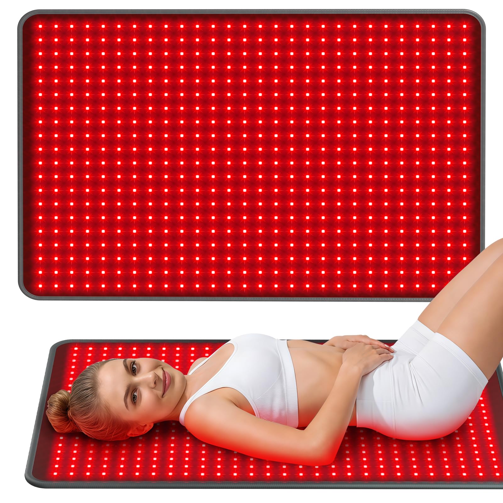 Comfytemp esterilla frontal mostrando tamaño y cobertura corporal