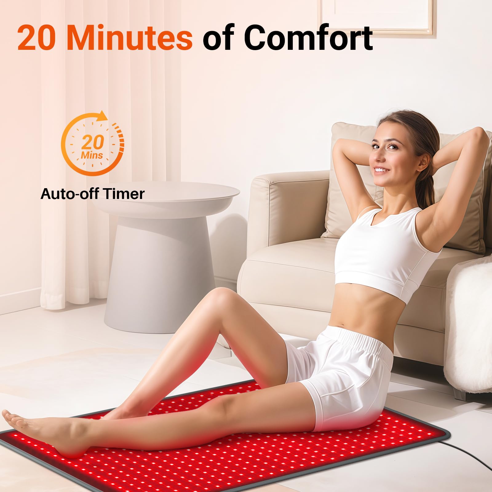 Comfytemp panel de controles fácil de usar con modos e intensidades