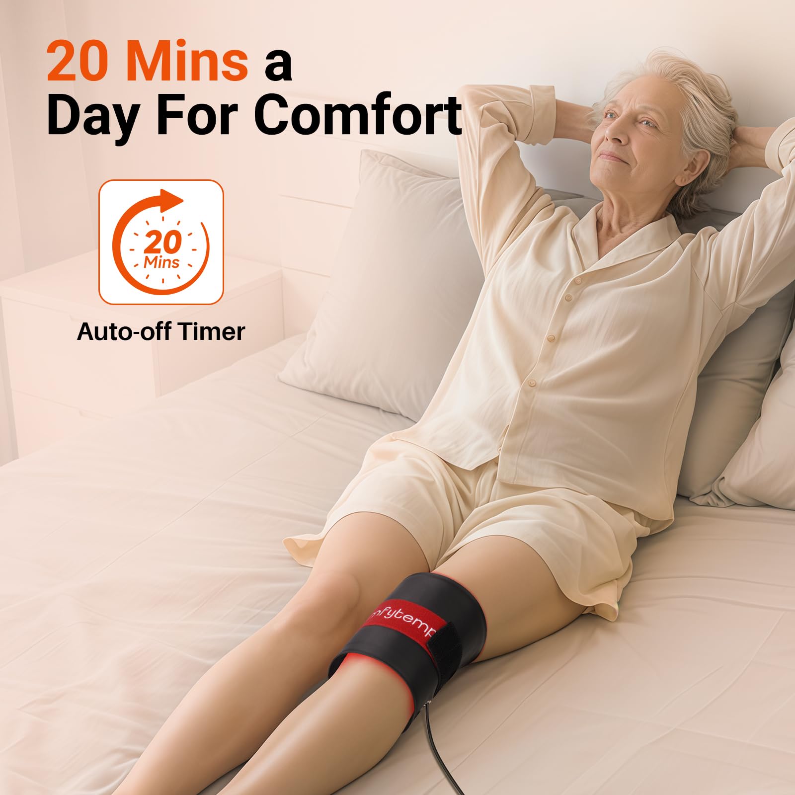 Comfytemp aplicado en la espalda para ajuste cómodo y cobertura